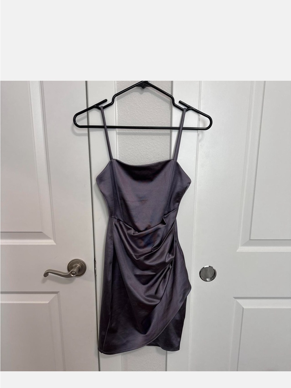 Windsor Purple Satin Mini Dress